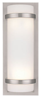 Two Light Wall Sconce in Brushed Nickel