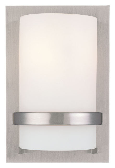 Fieldale Lodge One Light Wall Sconce in Brushed Nickel