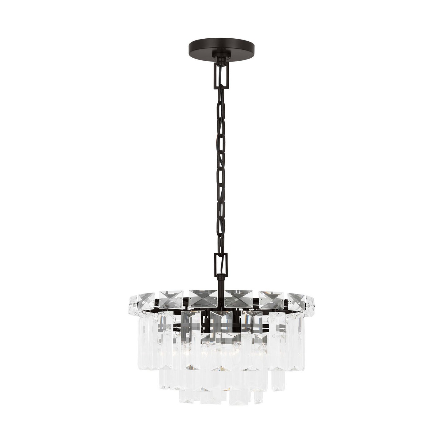 Arden Four Light Chandelier in Aged Iron