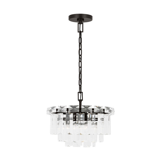 Arden Four Light Chandelier in Aged Iron