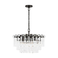 Arden Ten Light Chandelier in Aged Iron