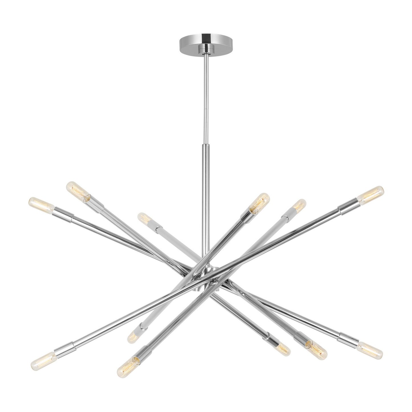 Eastyn 12 Light Chandelier in Polished Nickel