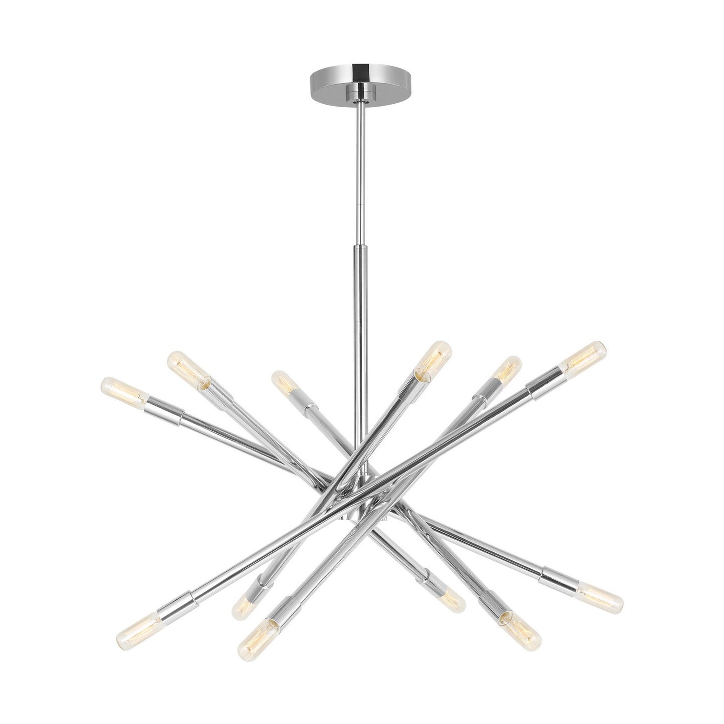 Eastyn 12 Light Chandelier in Polished Nickel
