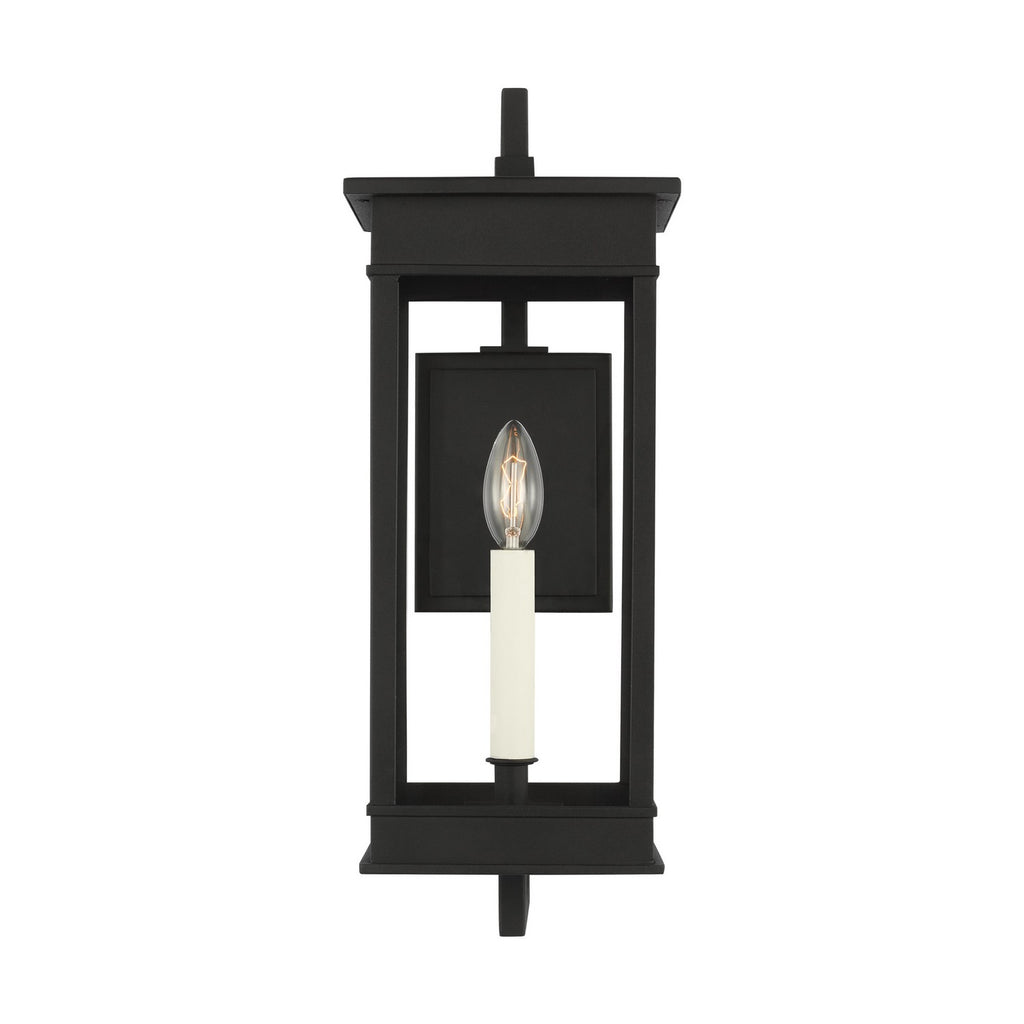 Cupertino One Light Outdoor Wall Sconce in Textured Black