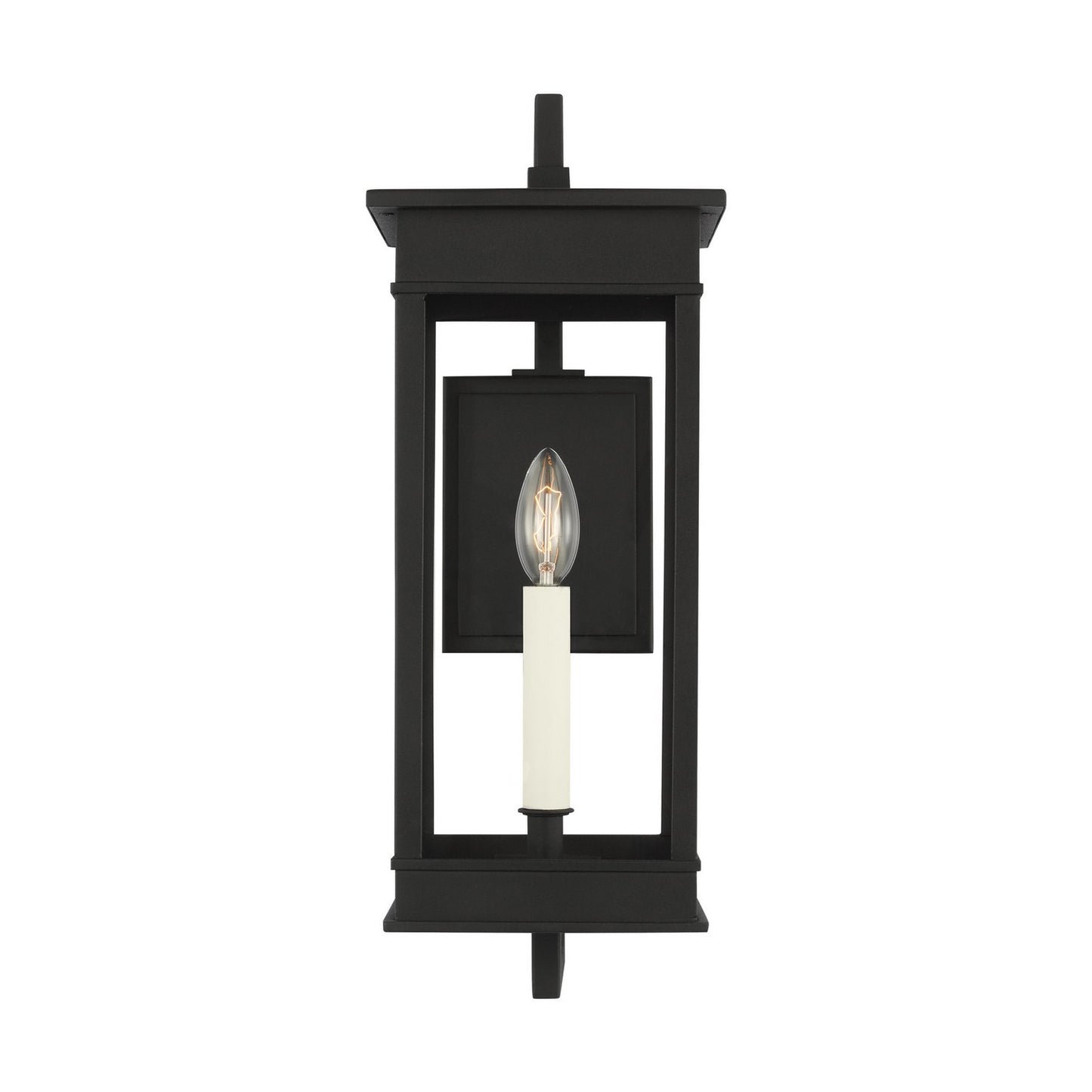 Cupertino One Light Outdoor Wall Sconce in Textured Black