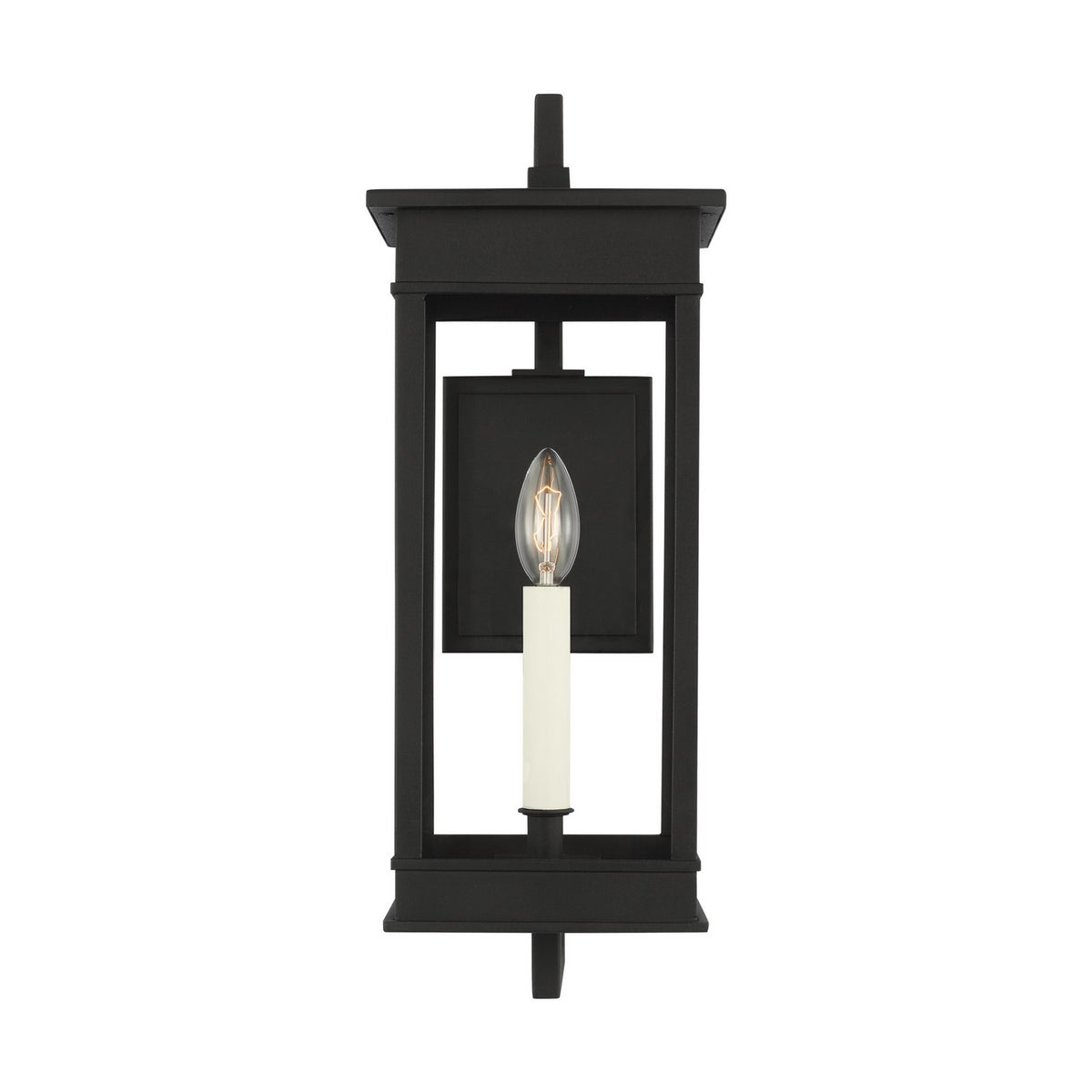 Cupertino One Light Outdoor Wall Sconce in Textured Black