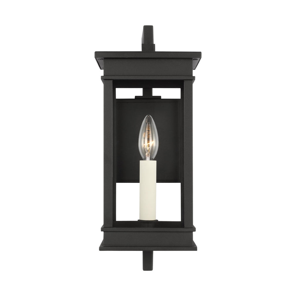 Cupertino One Light Outdoor Wall Sconce in Textured Black