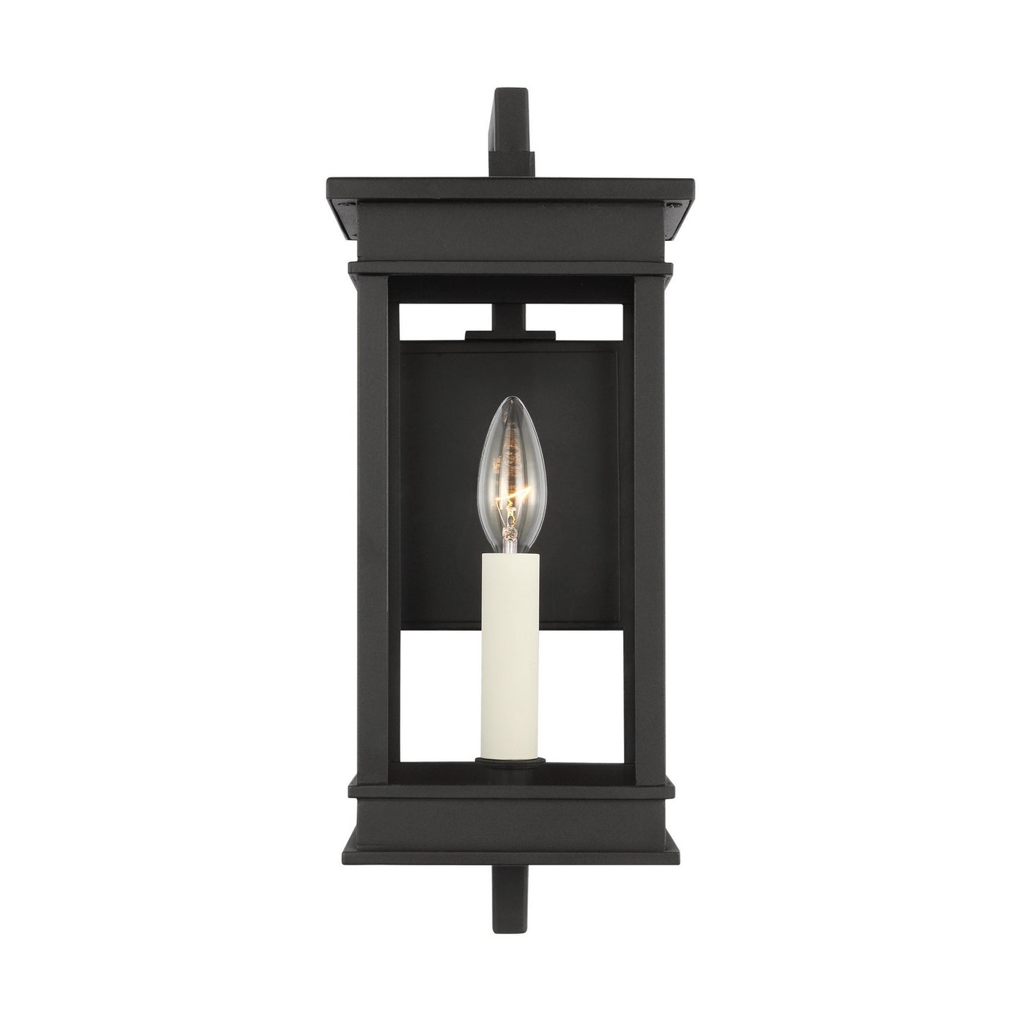 Cupertino One Light Outdoor Wall Sconce in Textured Black