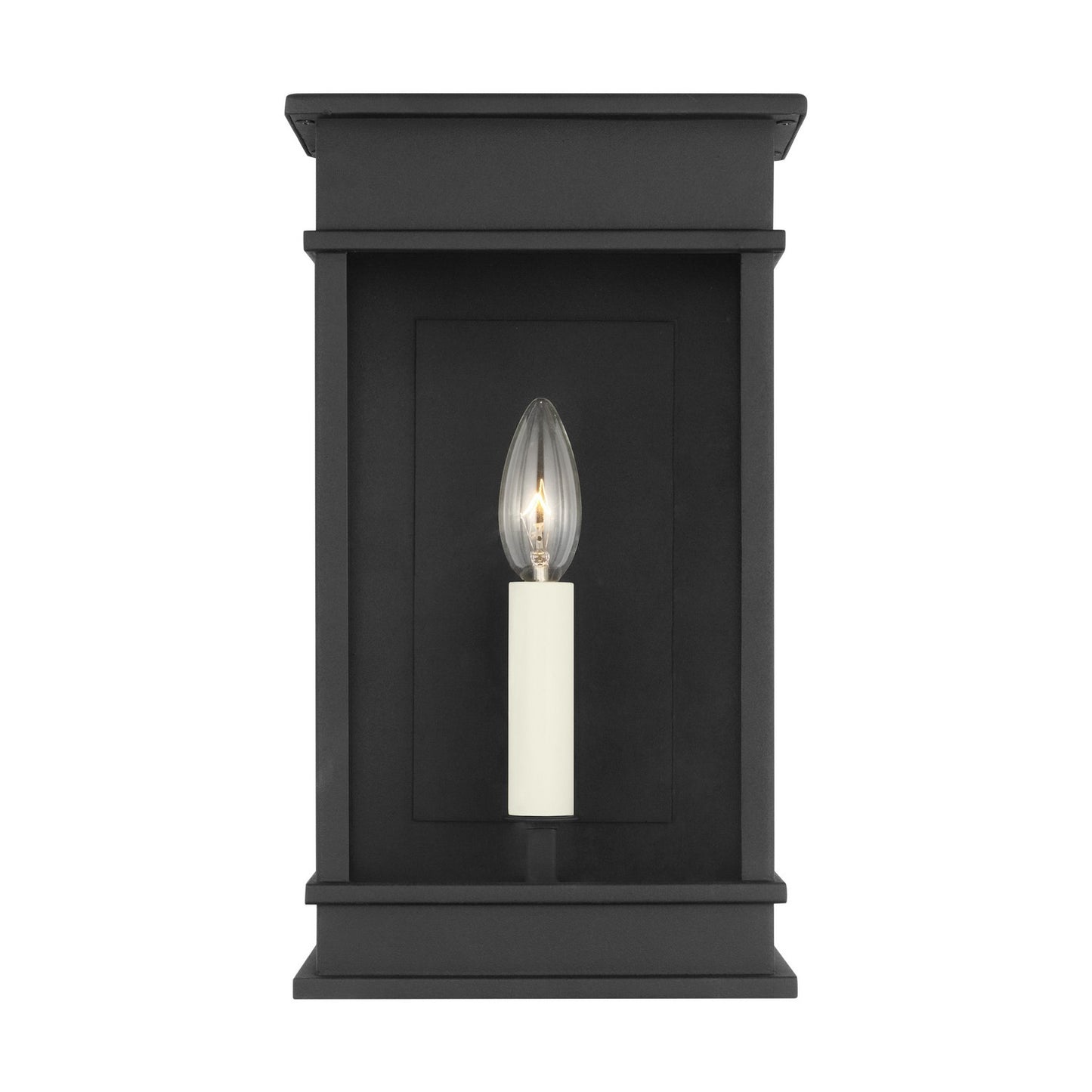 Cupertino One Light Outdoor Wall Sconce in Textured Black