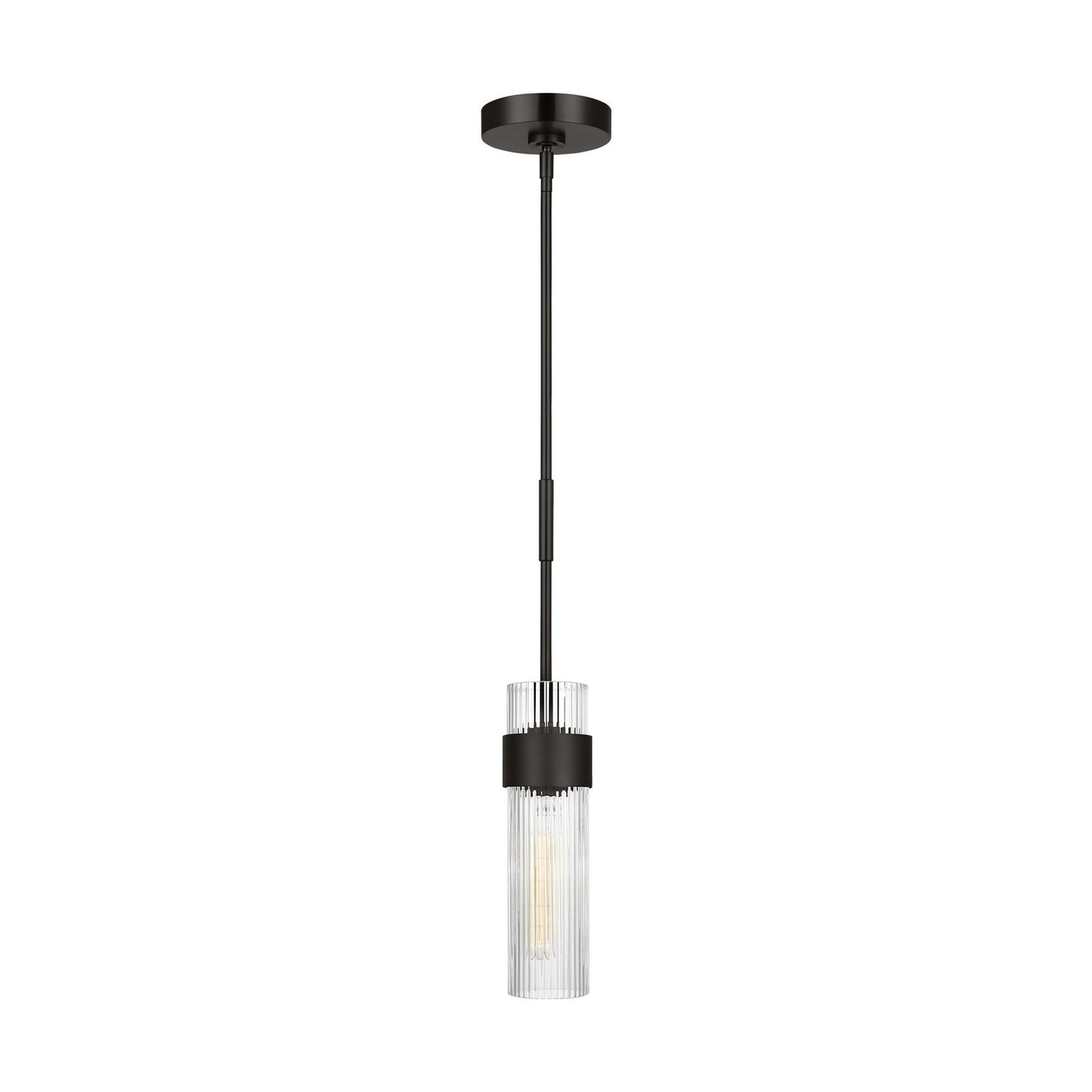 Geneva One Light Pendant in Aged Iron