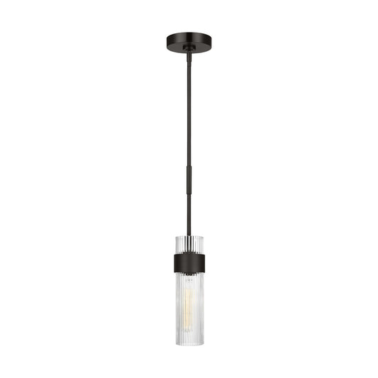 Geneva One Light Pendant in Aged Iron