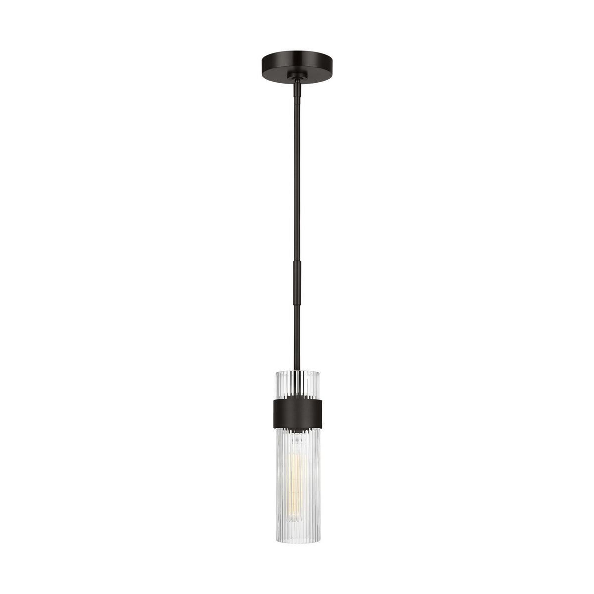 Geneva One Light Pendant in Aged Iron