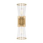 Alessa Two Light Bath Vanity in Burnished Brass