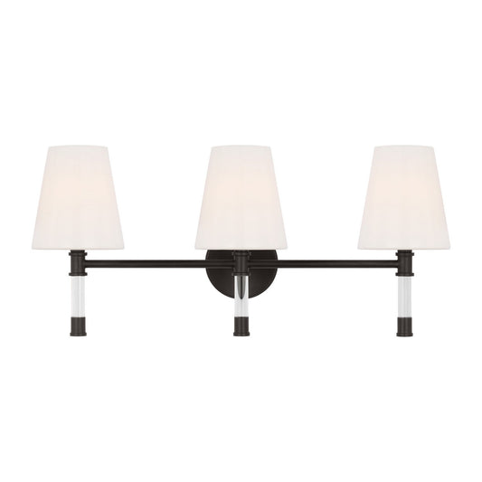 Hanover Three Light Bath Vanity in Aged Iron