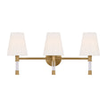Hanover Three Light Bath Vanity in Burnished Brass