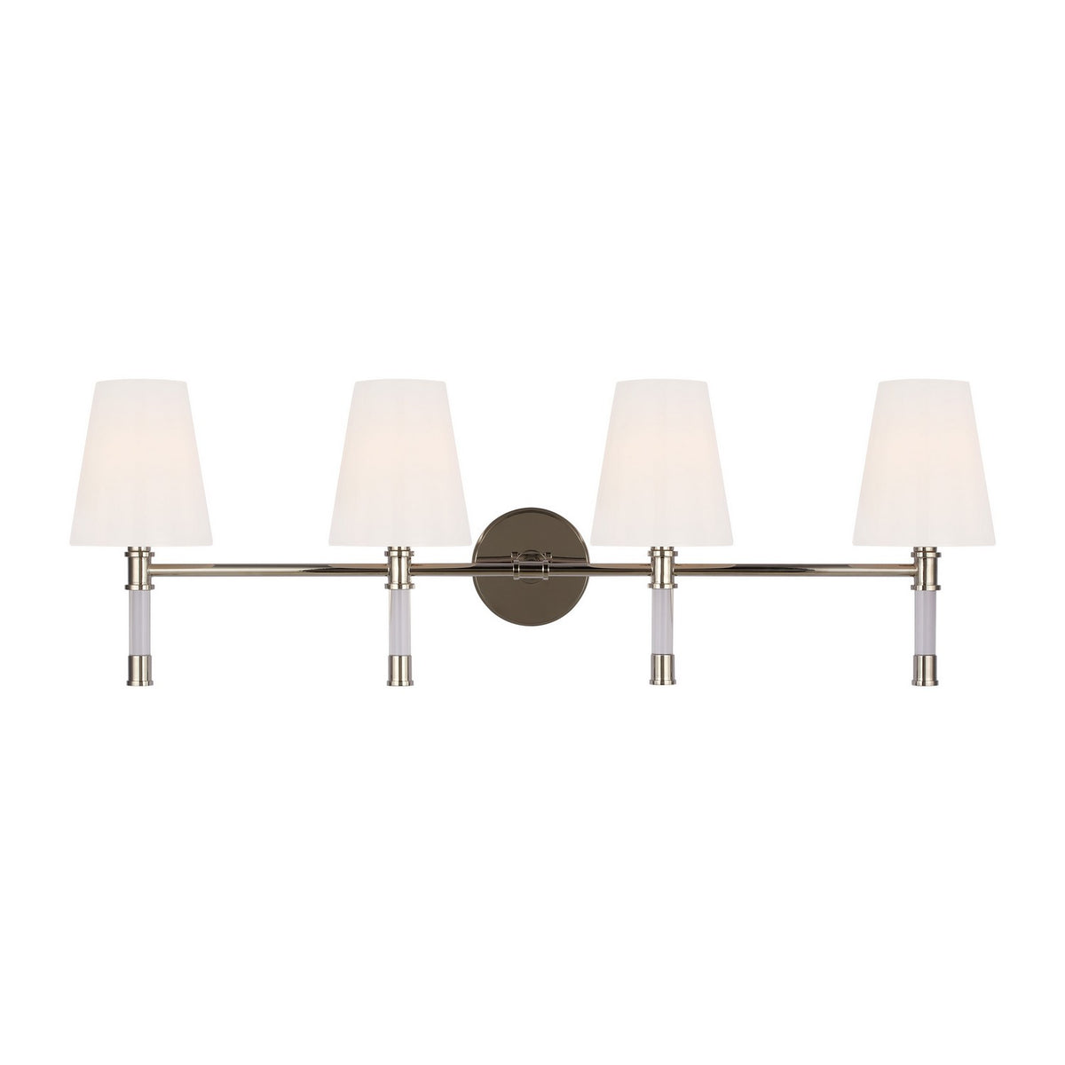 Hanover Four Light Bath Vanity in Polished Nickel