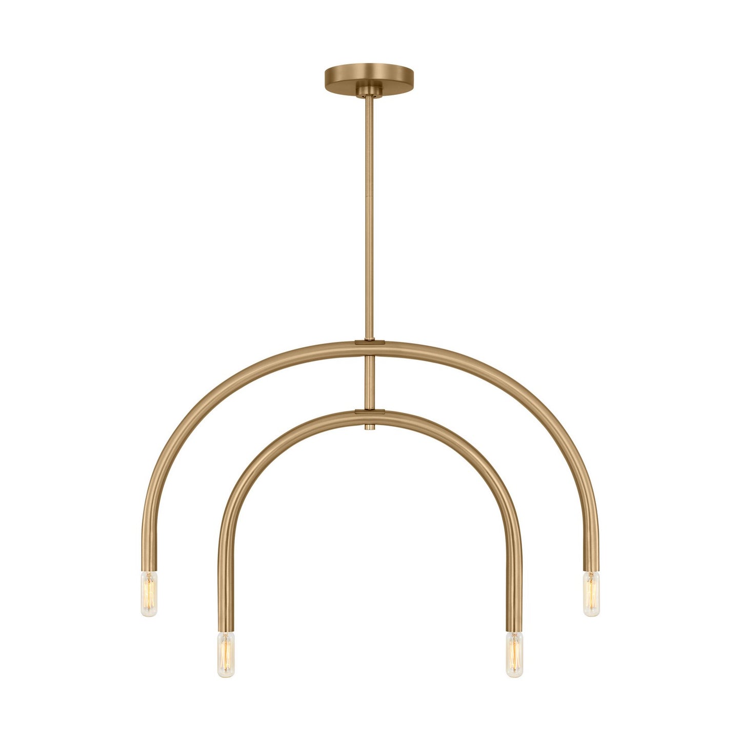 Hadden Four Light Chandelier in Satin Brass