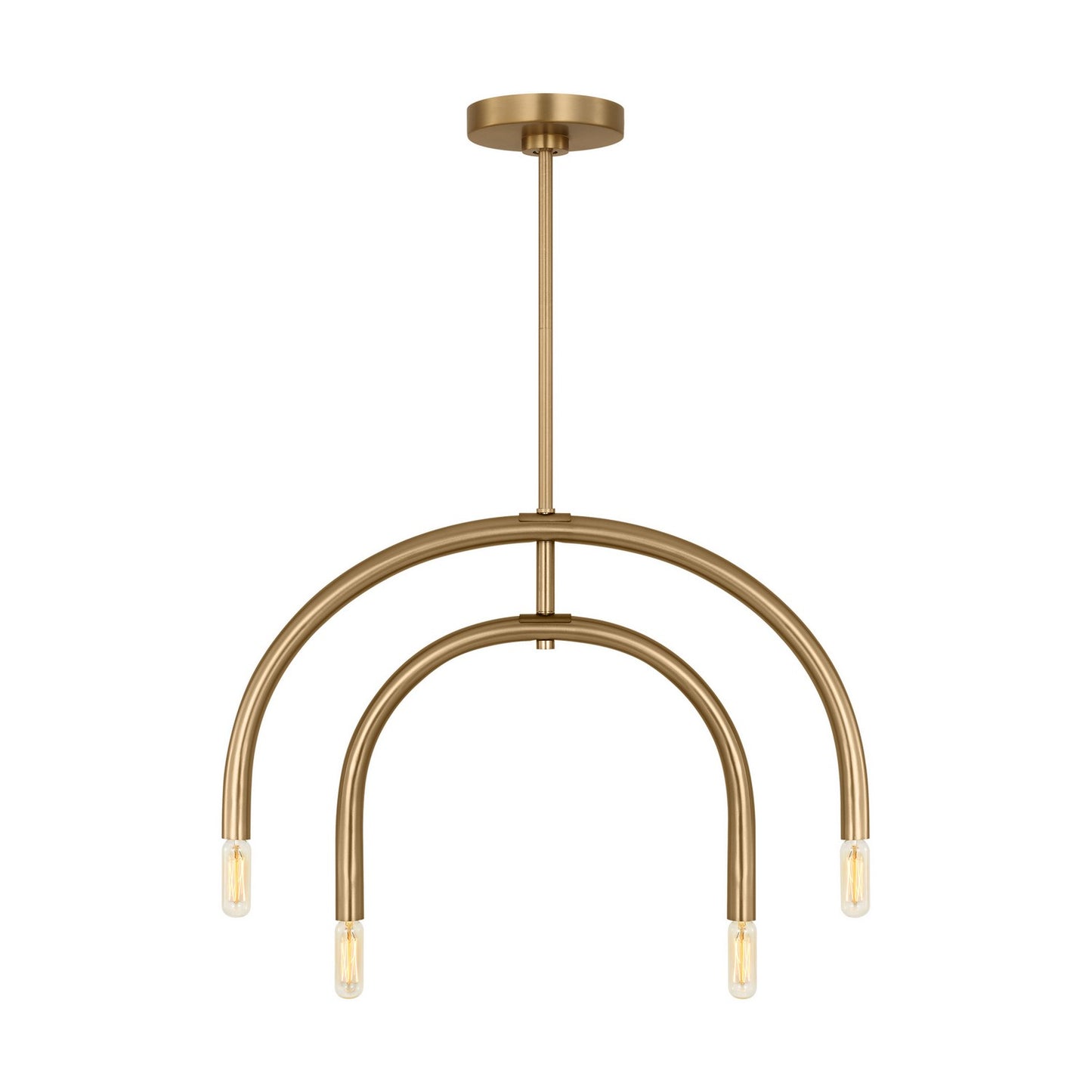 Hadden Four Light Chandelier in Satin Brass