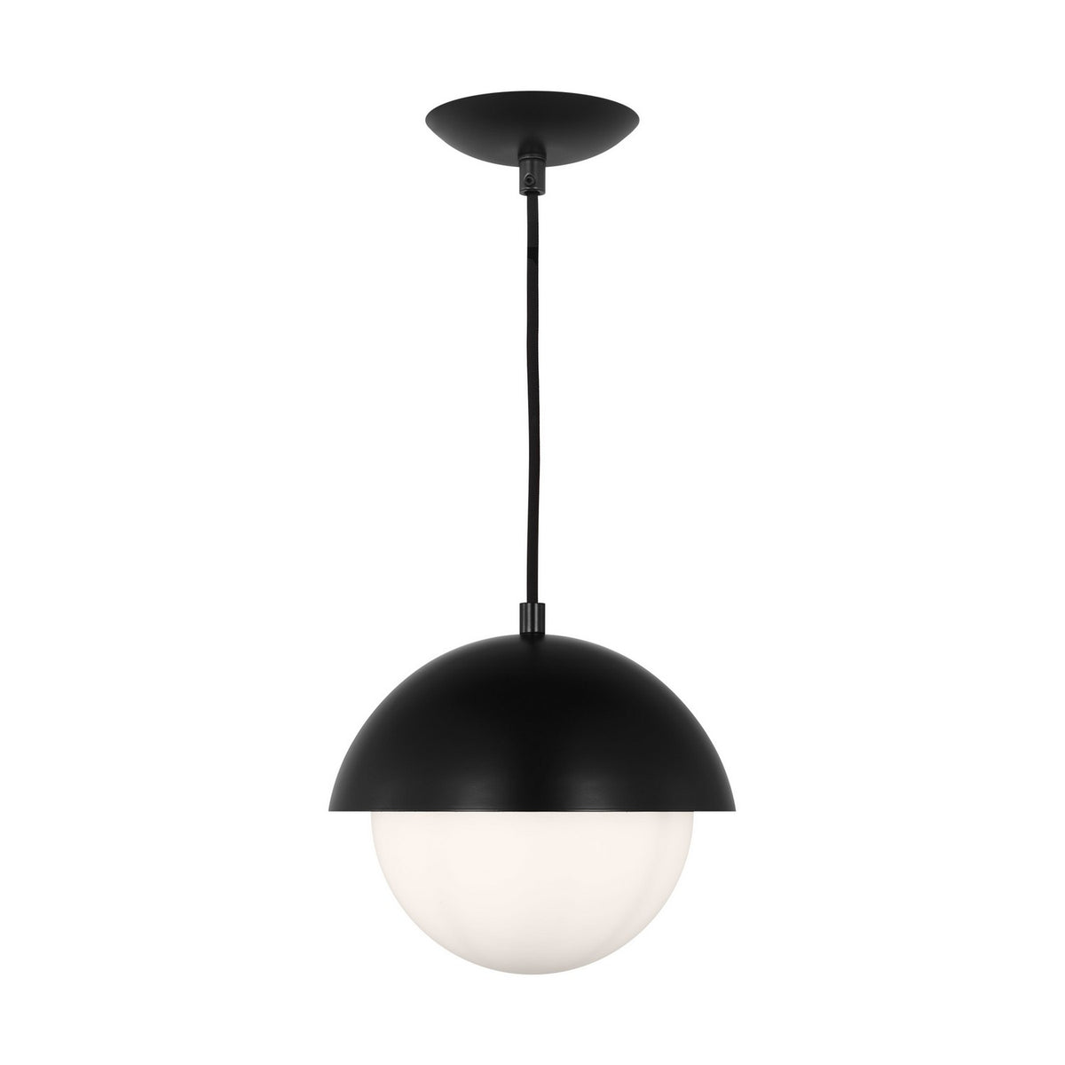 Hyde One Light Pendant in Midnight Black