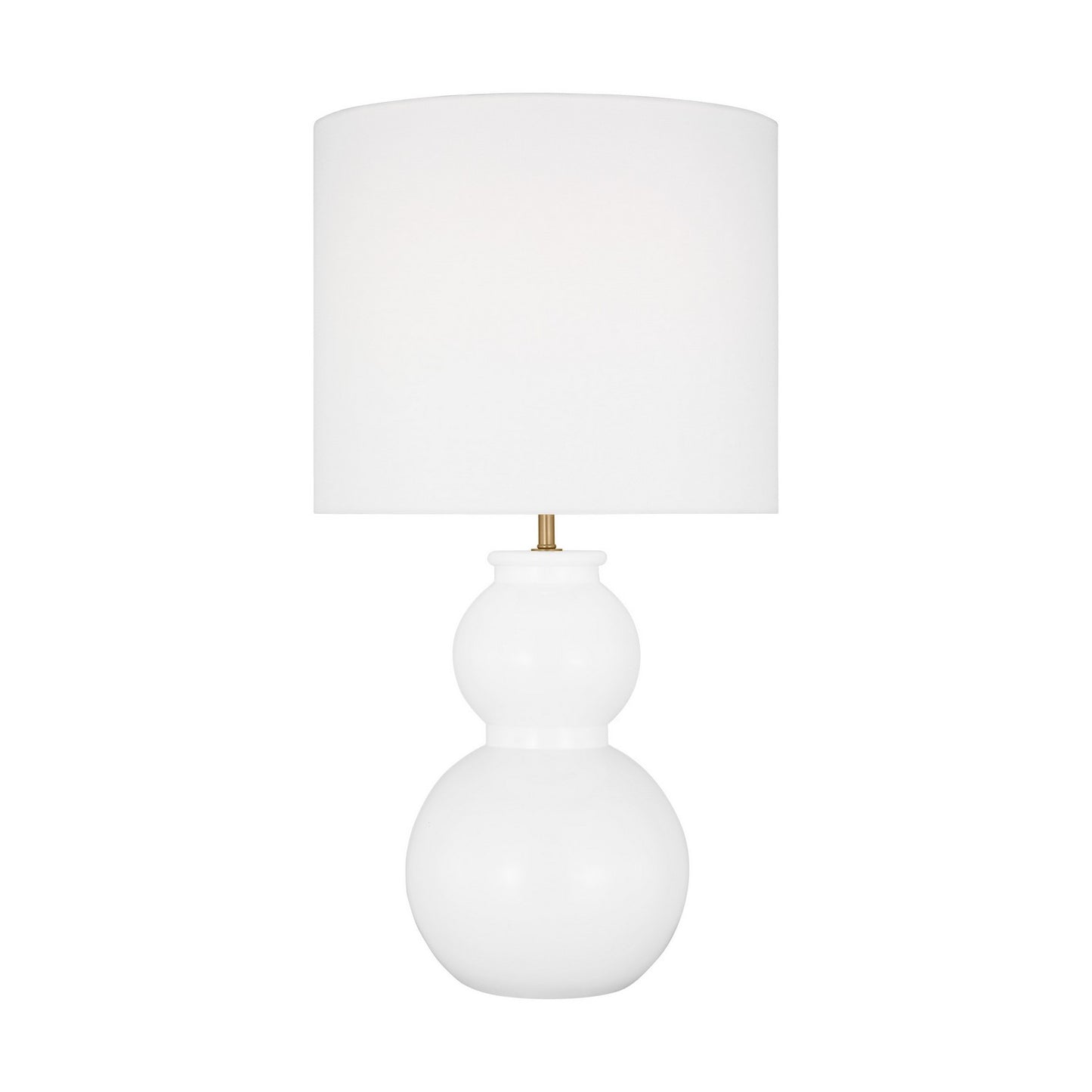 Buckley One Light Table Lamp in Gloss White