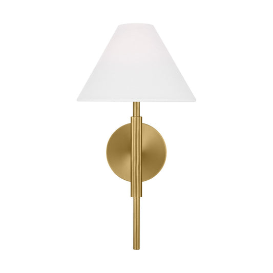 Porteau One Light Bath Vanity in Satin Brass