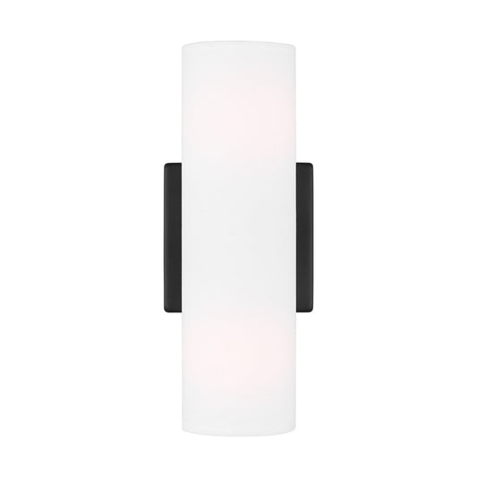 Capalino Two Light Wall Sconce in Midnight Black