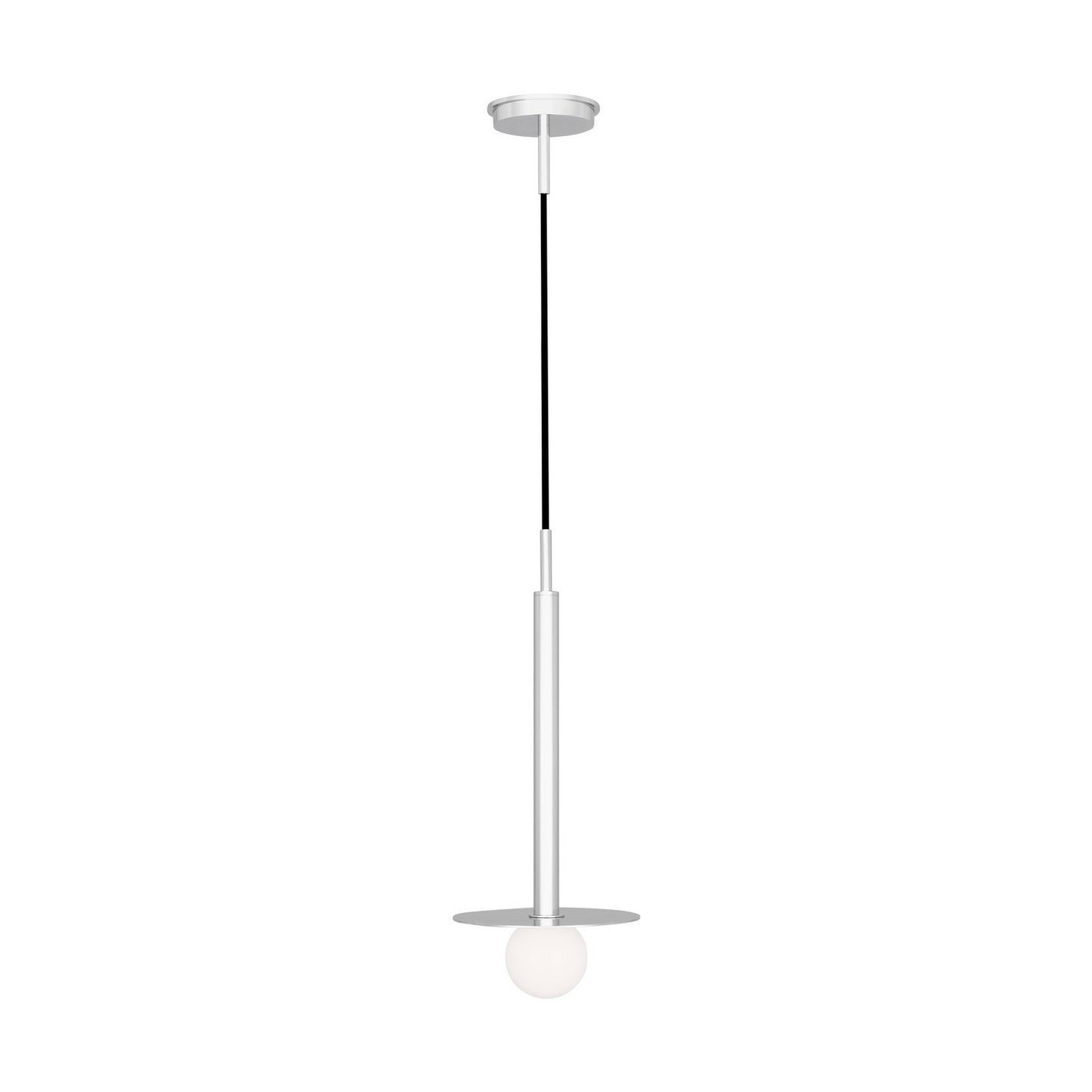 Nodes One Light Pendant in Polished Nickel