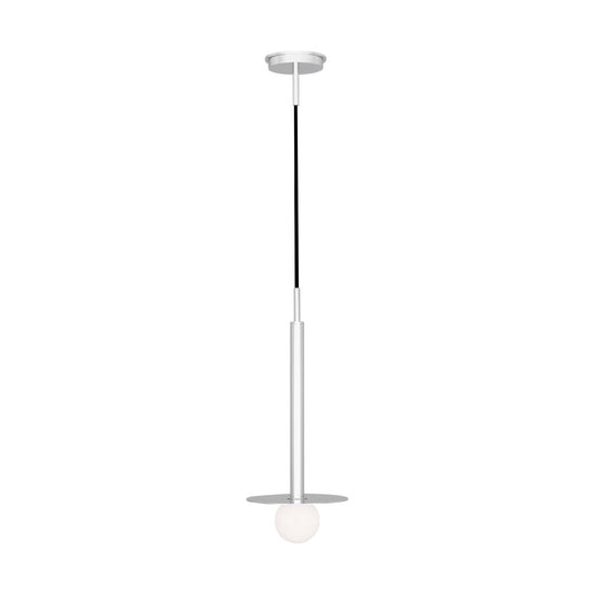 Nodes One Light Pendant in Polished Nickel