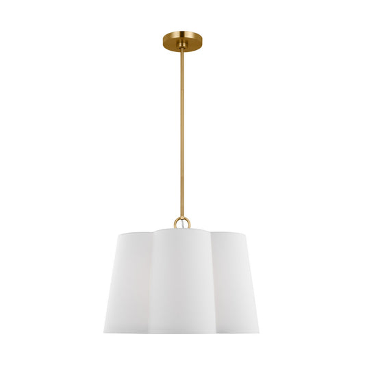 Bronte Three Light Pendant in Burnished Brass