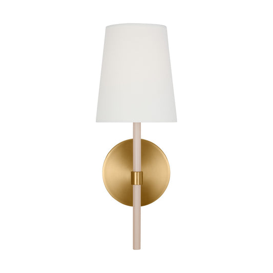 Monroe One Light Wall Sconce in Burnished Brass