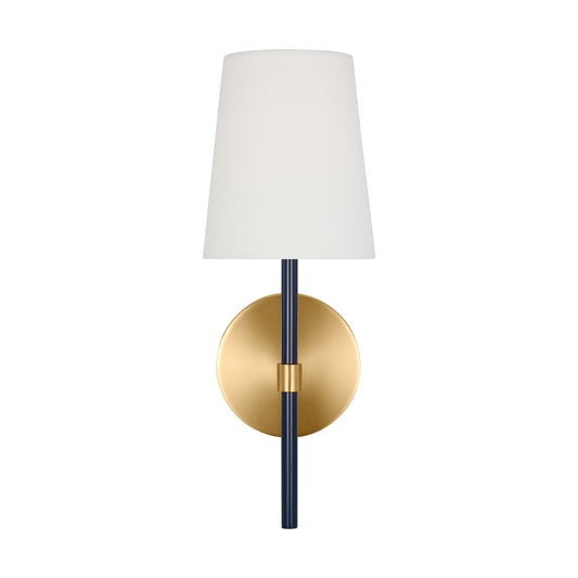 Monroe One Light Wall Sconce in Burnished Brass