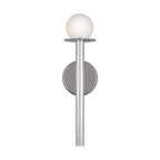 Nodes One Light Bath Vanity in Polished Nickel