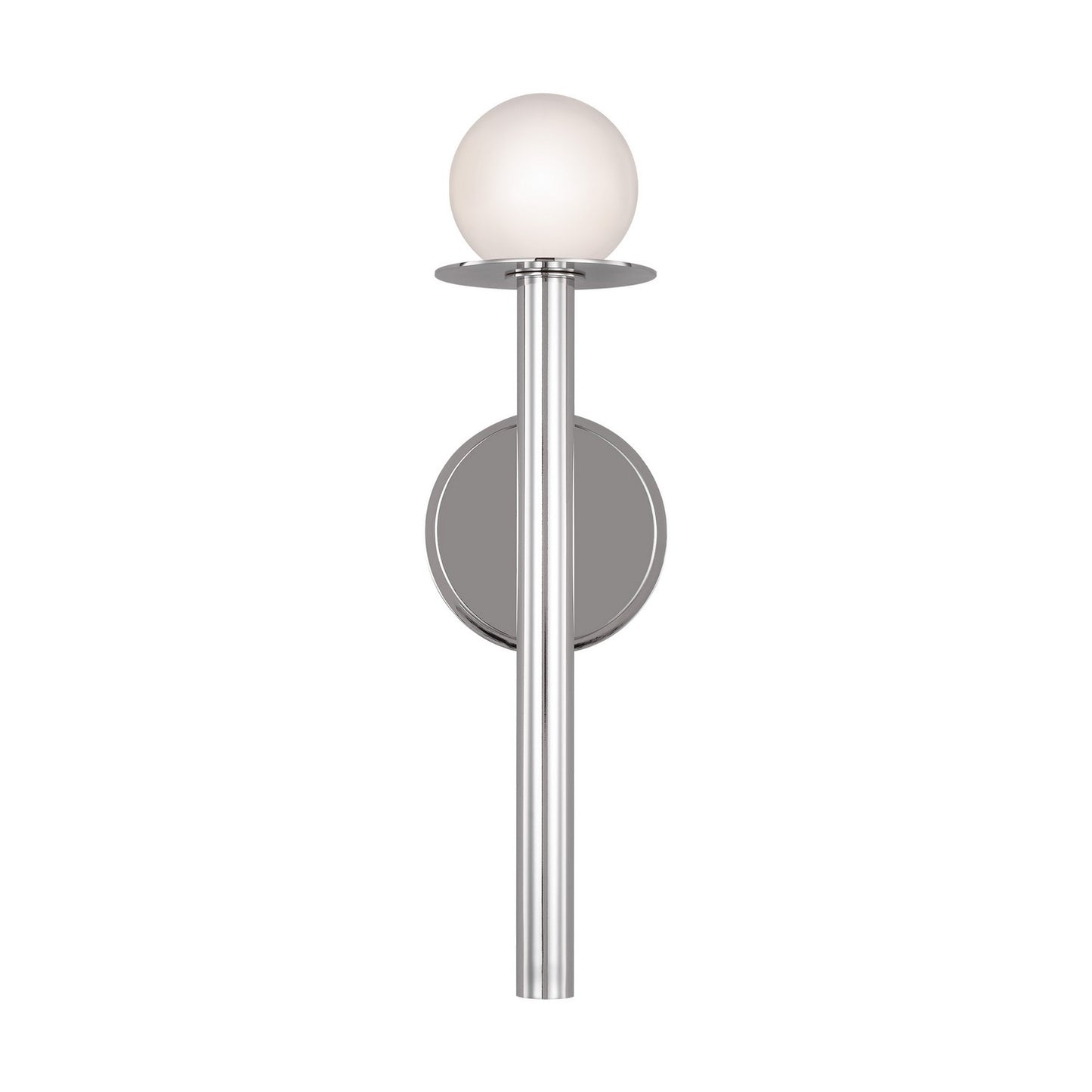 Nodes One Light Bath Vanity in Polished Nickel