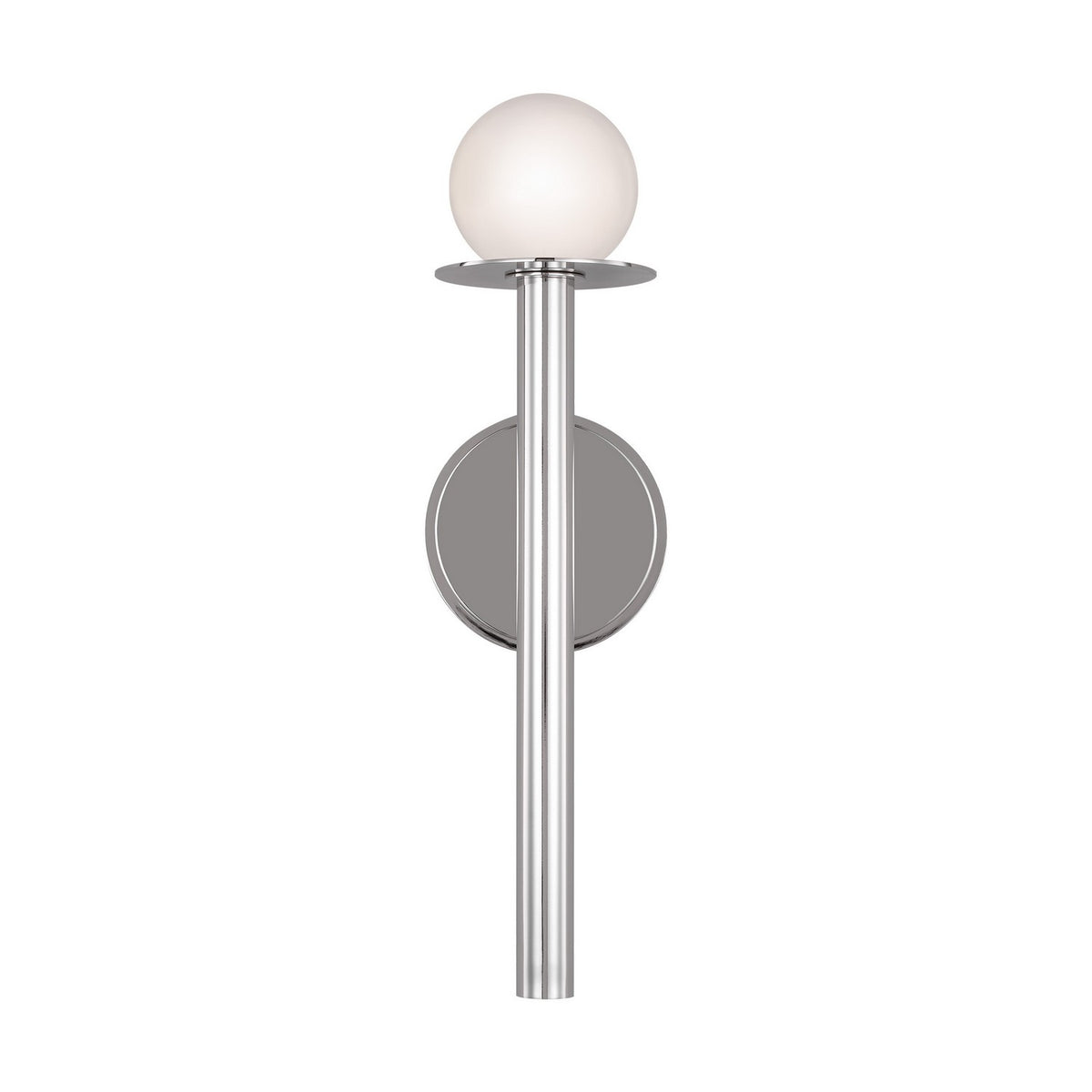 Nodes One Light Bath Vanity in Polished Nickel