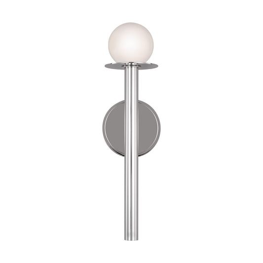 Nodes One Light Bath Vanity in Polished Nickel