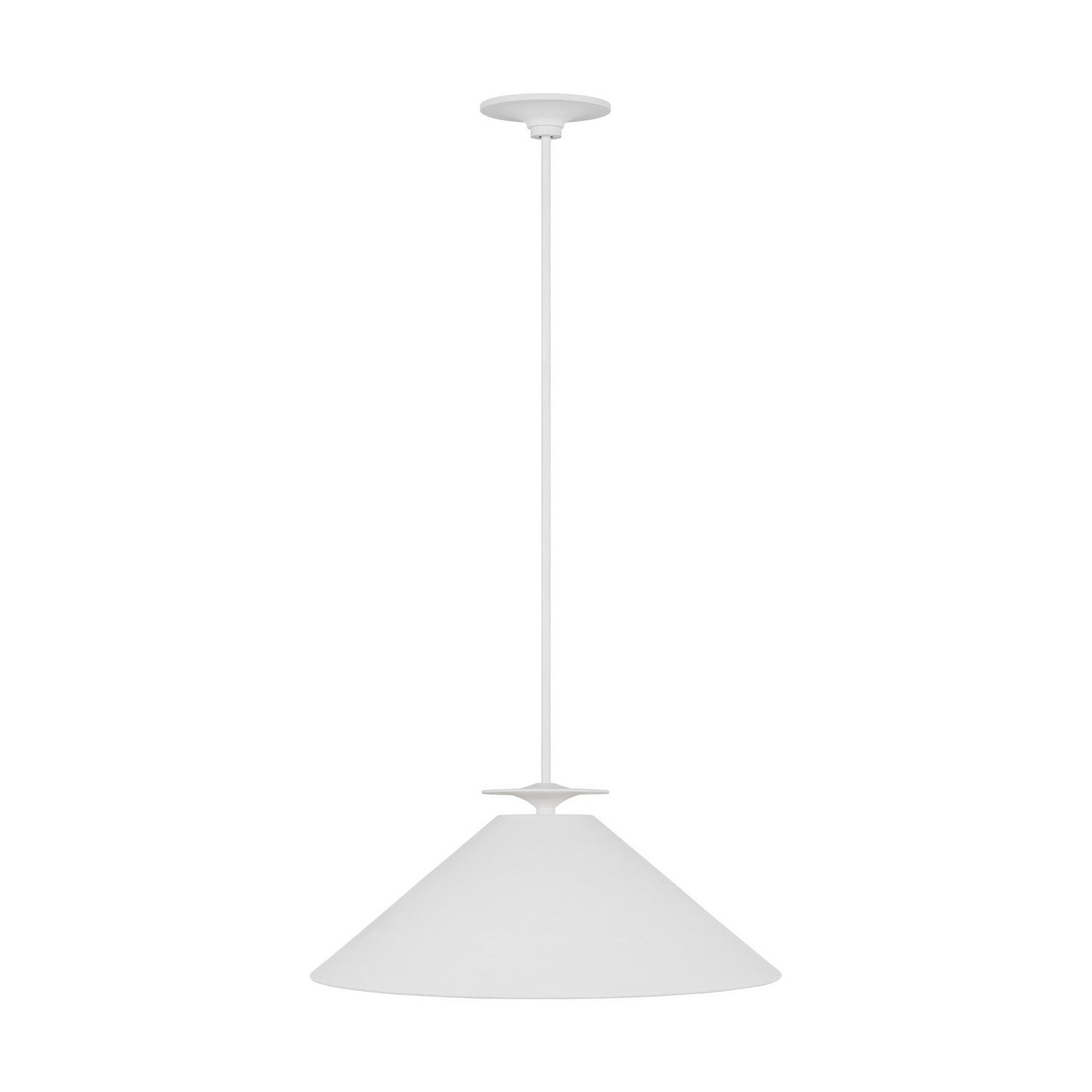 Cornet One Light Pendant in Cast Plaster