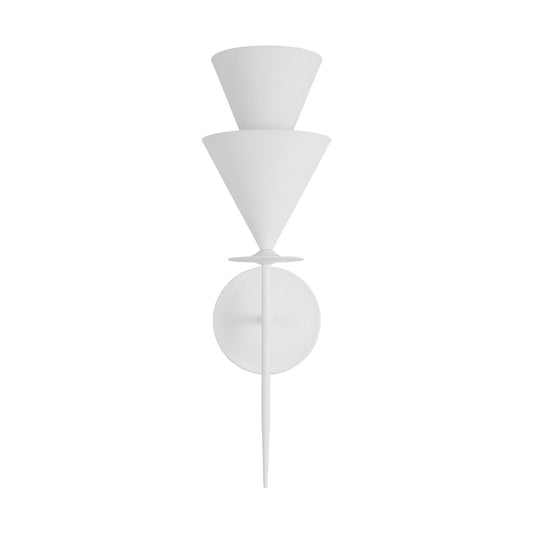 Cornet One Light Wall Sconce in Cast Plaster