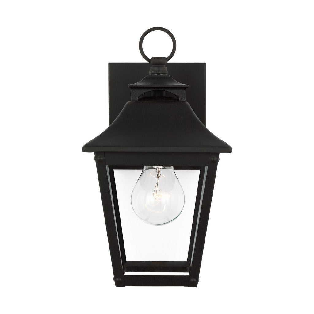 Galena One Light Outdoor Wall Sconce in Textured Black