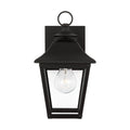 Galena One Light Outdoor Wall Sconce in Textured Black