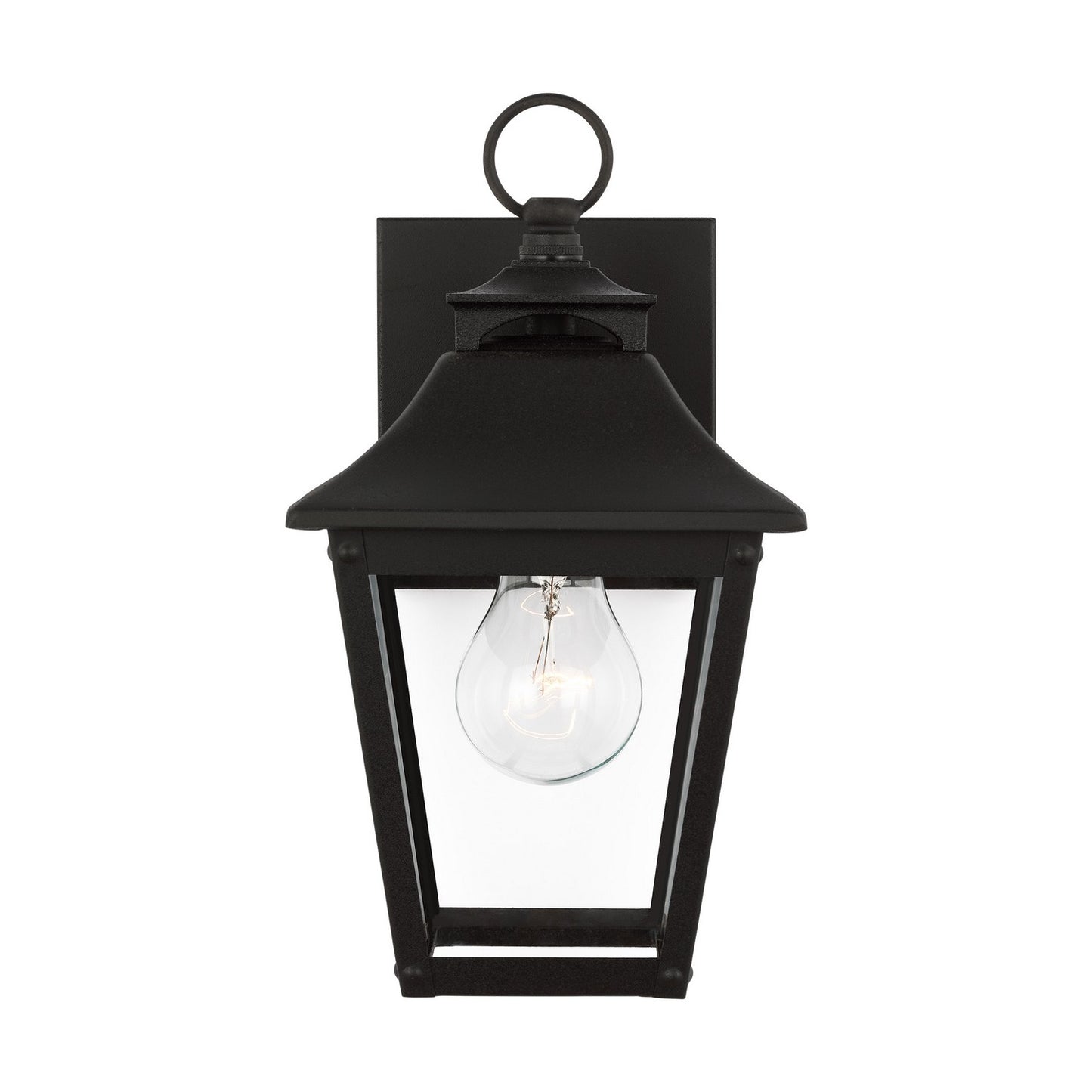 Galena One Light Outdoor Wall Sconce in Textured Black
