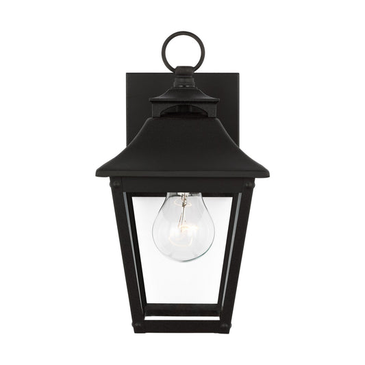 Galena One Light Outdoor Wall Sconce in Textured Black