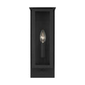 Dresden One Light Outdoor Wall Sconce in Textured Black