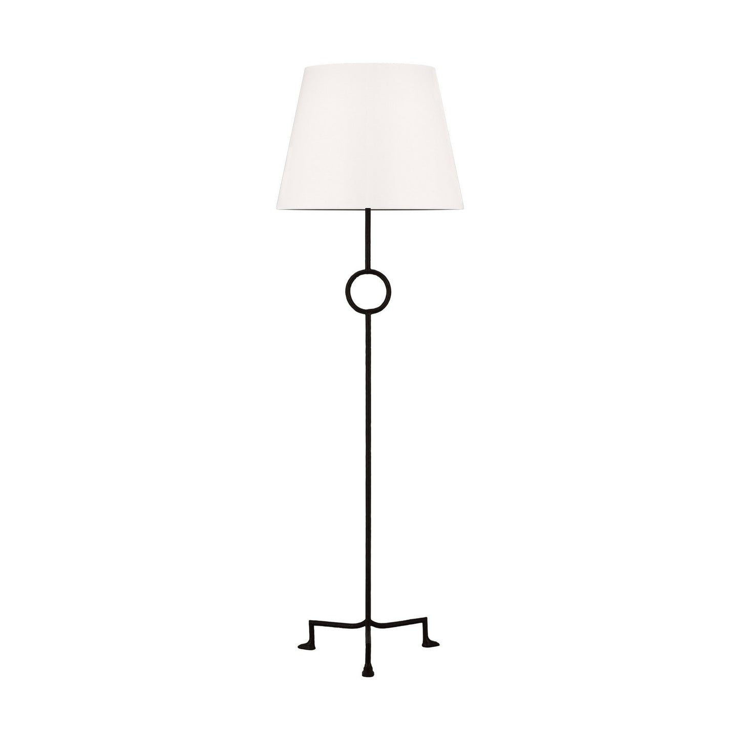 Montour One Light Floor Lamp in Aged Iron