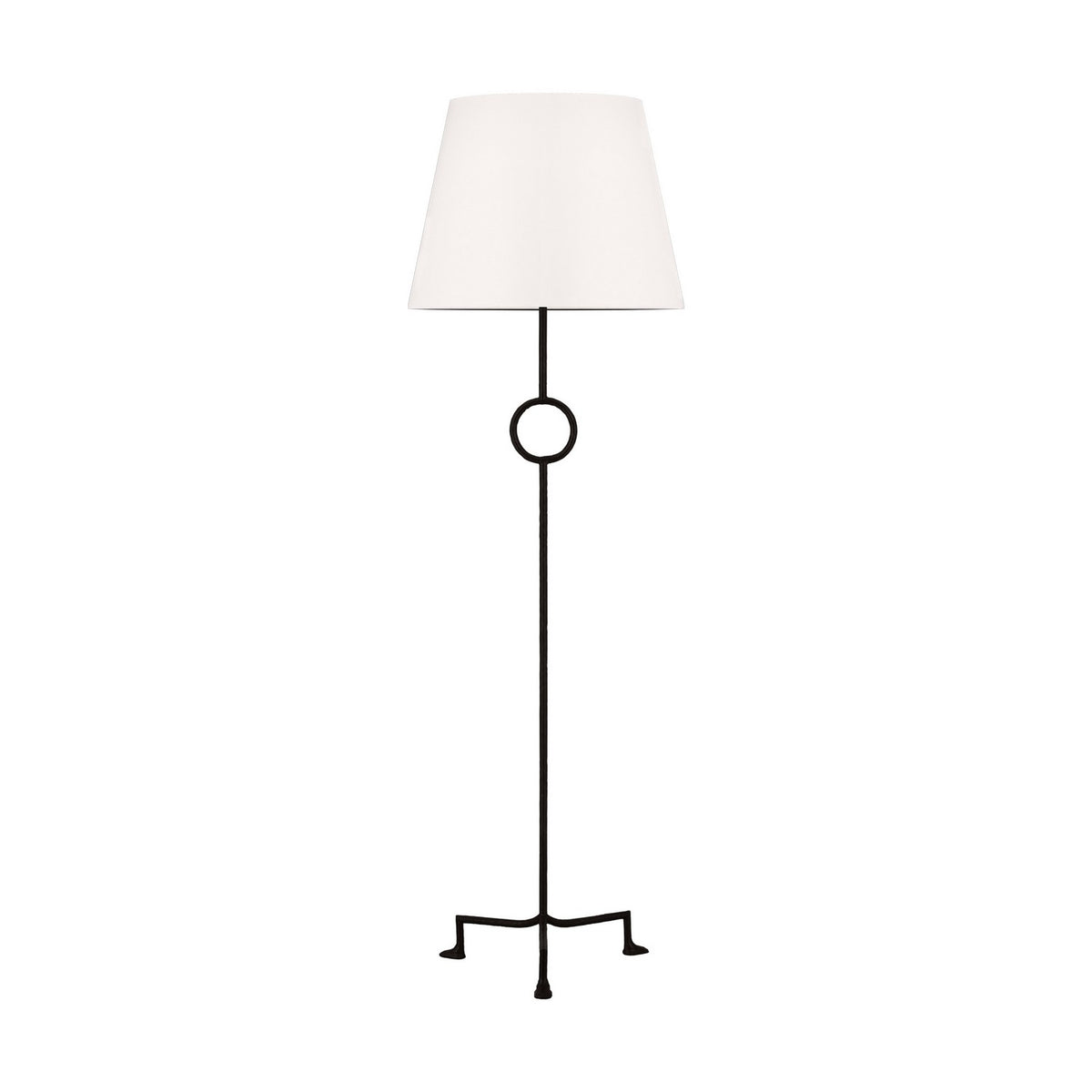 Montour One Light Floor Lamp in Aged Iron