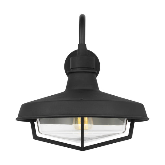 Hollis One Light Outdoor Wall Sconce in Textured Black