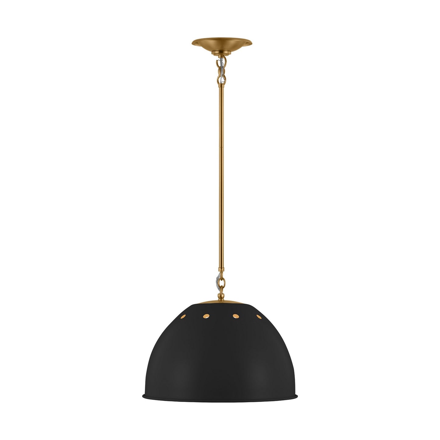 Robbie One Light Pendant in Midnight Black