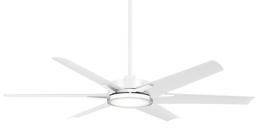 Deco 65" Ceiling Fan in Flat White