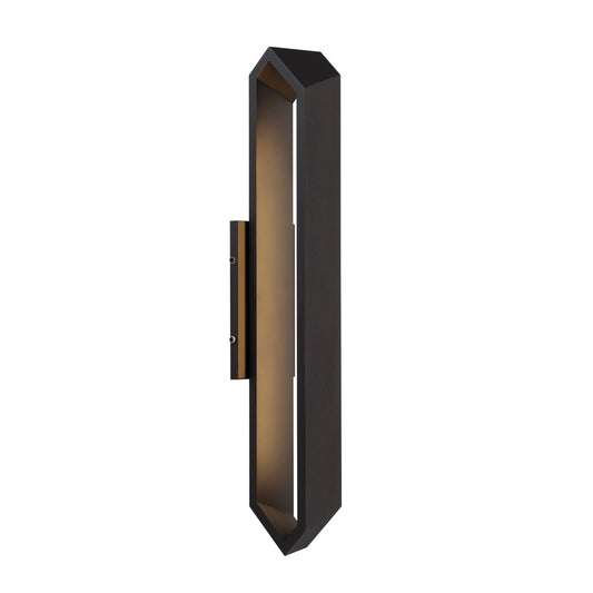 Pitch LED Outdoor Wall Mount in Sand Coal Black
