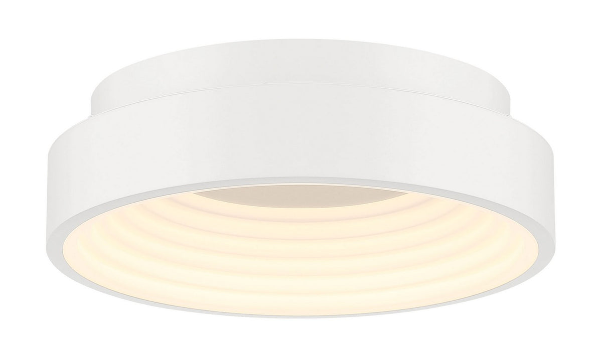 Conc LED Flush Mount in Matte White