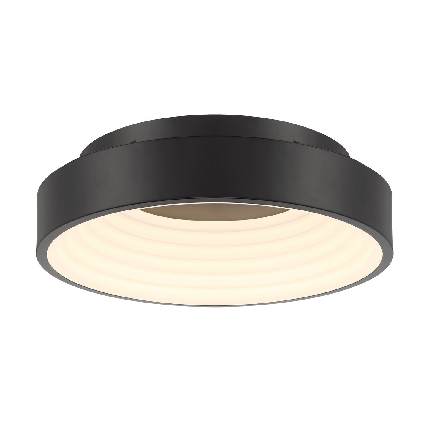 Conc LED Flush Mount in Coal Black
